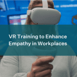 Title Card with background showing person using VR headset